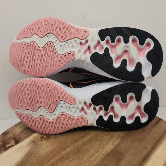 Nike Renew Run 'Orange Pulse' Women's Size 10 black white pink and orange - Picture 8 of 10